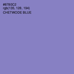 #8780C2 - Chetwode Blue Color Image